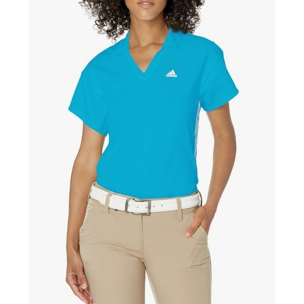 NEW Adiddas Woman's 3 Stripes Primegreen Polo